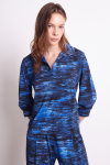 Blusa Jersey Estampa Frequência Detalhe Costas