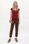 Blusa Bouclê Decote Quadrado Ondulado