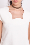 Blusa Bouclê Decote Quadrado Ondulado
