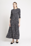 vestido jersey estampa ginkgo godê
