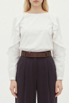 blusa tricoline babados