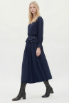 vestido viscose leve babados