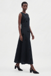 vestido viscose metal bordado rococó