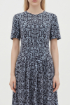 vestido jersey estampa barroco