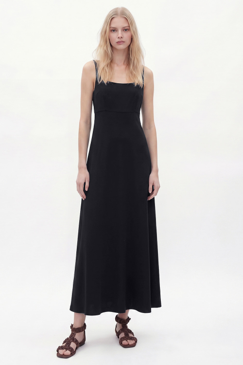 vestido malha dupla leve recortes busto