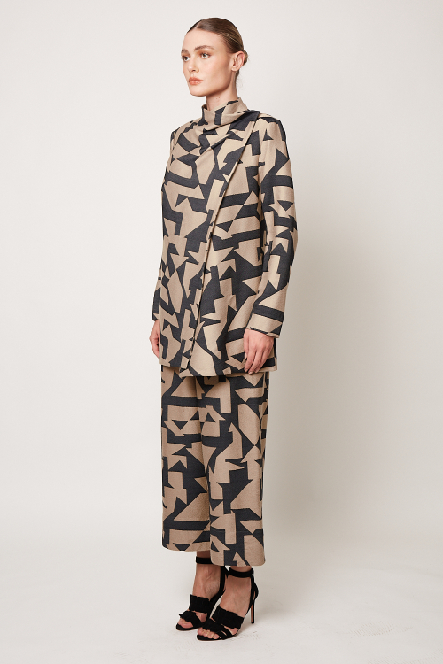 Fit — Casaco Jacquard Gráfico
