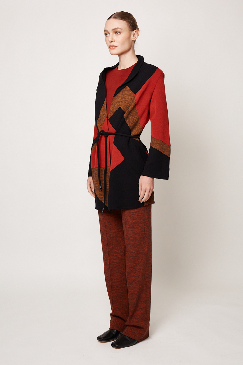 Fit — Casaco Bouclê Patchwork