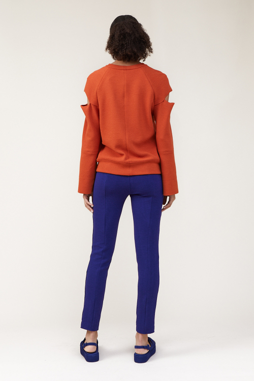 Fit — Blusa Bouclê Abertura Nas Mangas