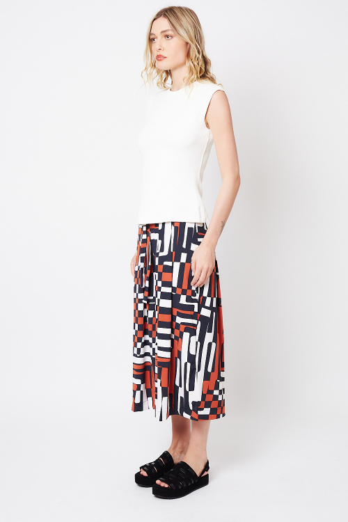 Fit — Calça Jersey Labirinto Pantacourt
