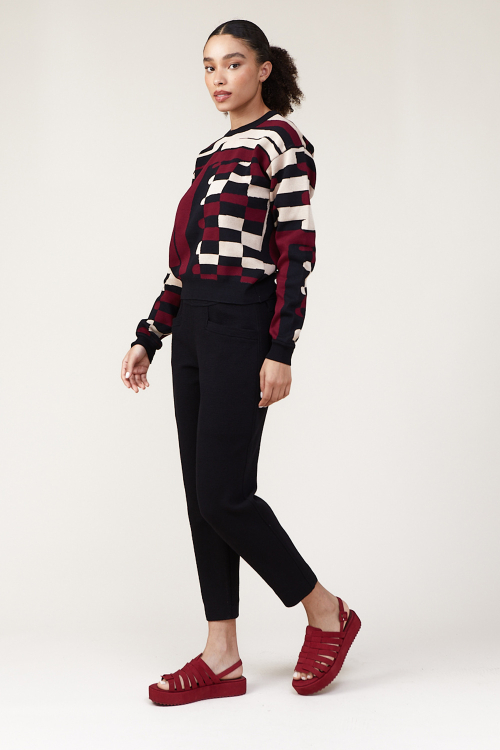 Fit — Blusa De Tricô Com Mangas