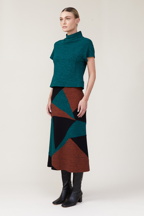 Fit — Saia Bouclê Patchwork