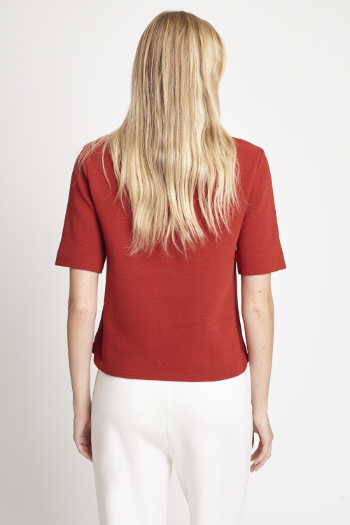 Fit — Blusa Bouclê Manga Curta
