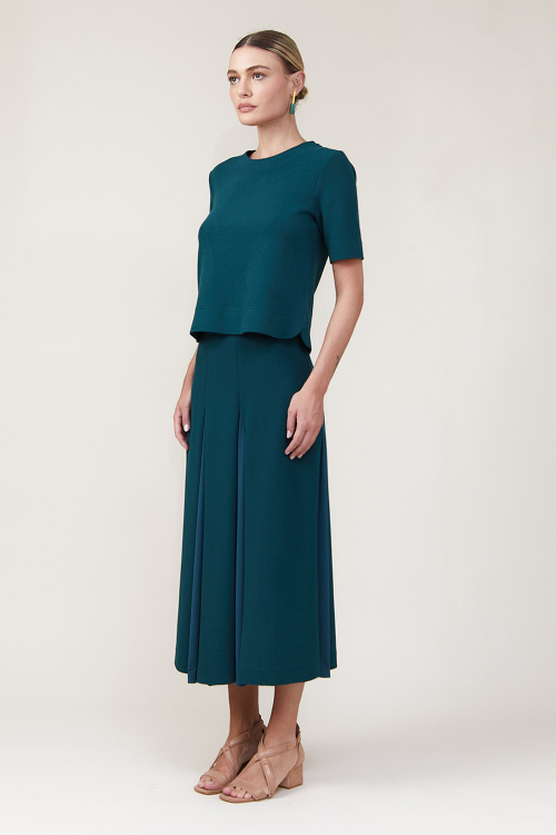 Fit — Saia Boucle C/ Detalhe Jersey Nesgas
