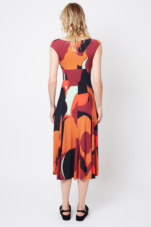 Fit — Vestido Jersey Vista Aérea Nesgas