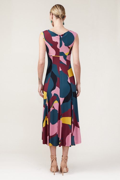 Fit — Vestido Jersey Vista Aérea Nesgas