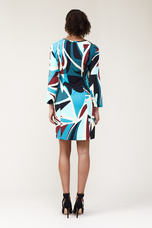 Fit — Vestido Jersey Parque Manga Ampla
