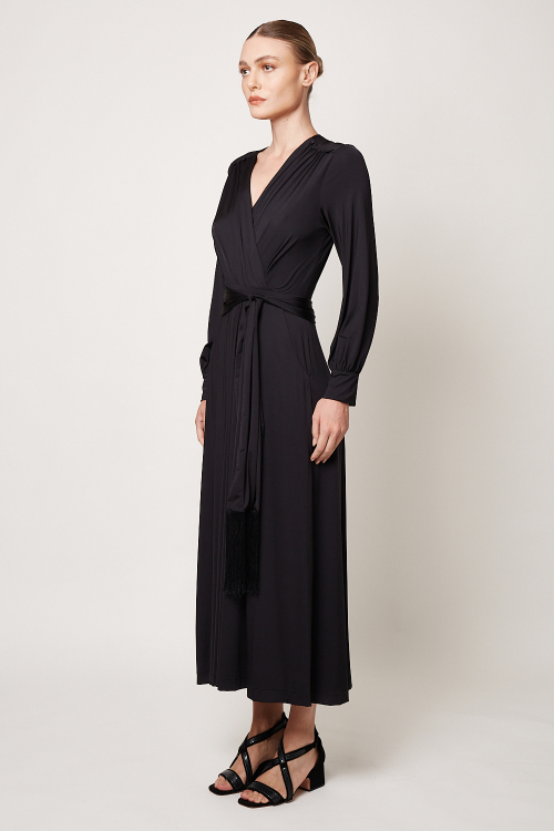 Fit — Vestido Jersey Liso Cachecouer Longo
