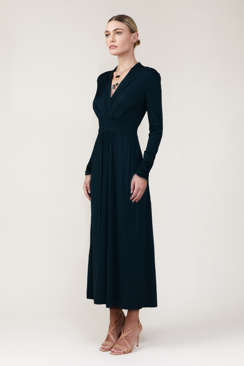 Fit — Vestido Jersey Liso Cintura Marcada