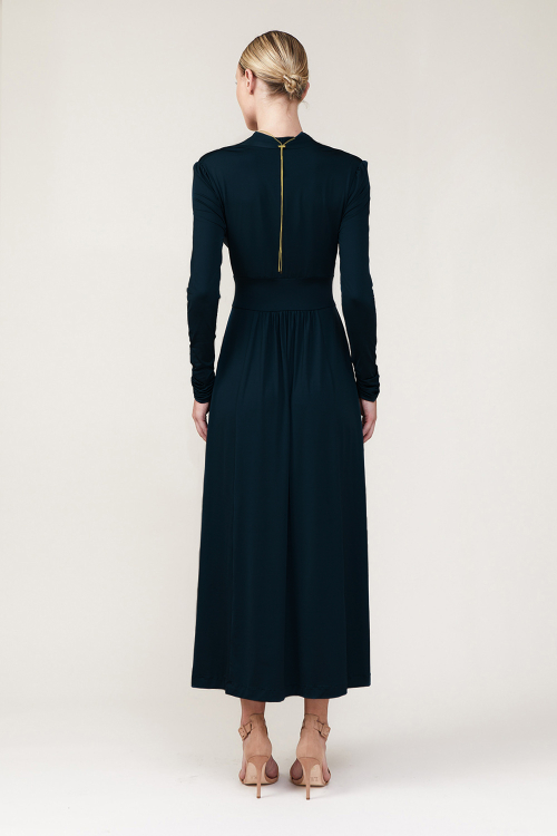 Fit — Vestido Jersey Liso Cintura Marcada