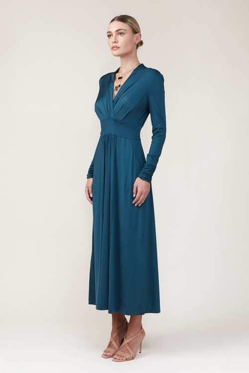 Fit — Vestido Jersey Liso Cintura Marcada