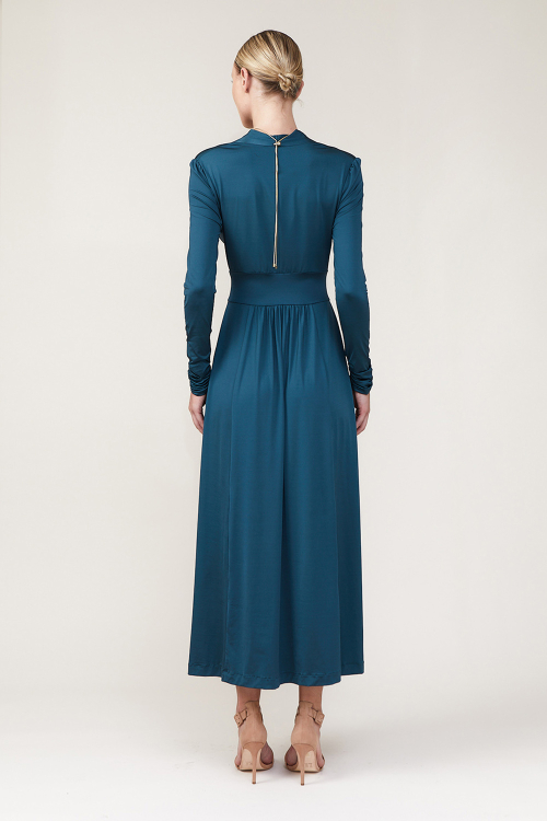 Fit — Vestido Jersey Liso Cintura Marcada