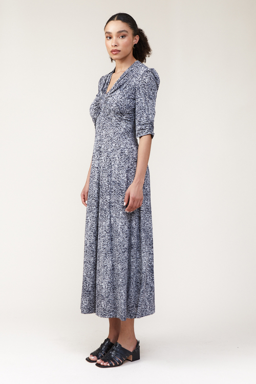 Fit — Vestido Jersey Drapeado Decote
