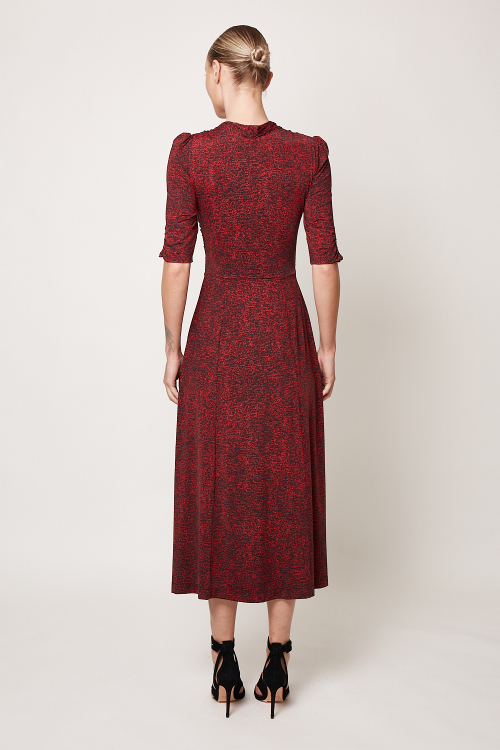 Fit — Vestido Jersey Drapeado Decote