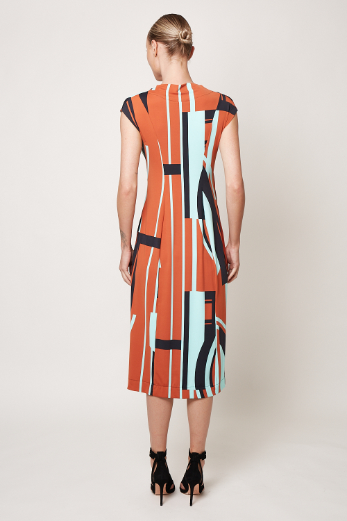 Fit — Vestido Jersey Tapeçaria Detalhe Cintura