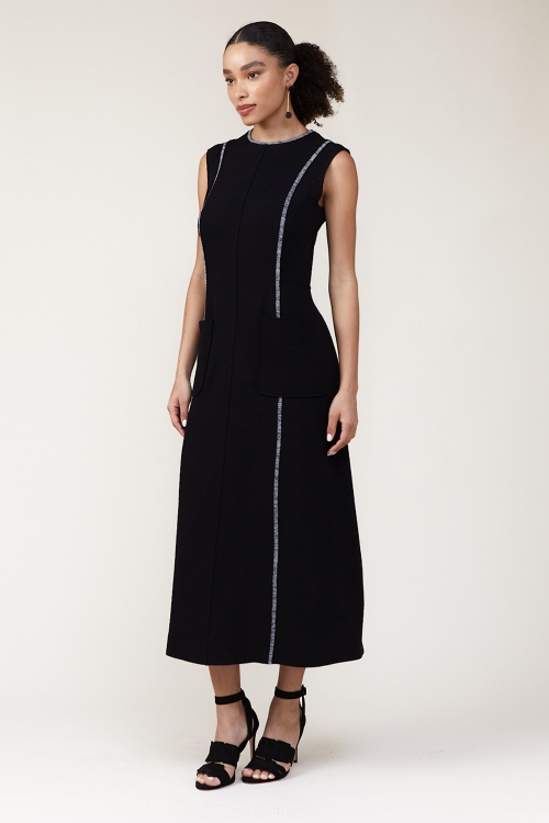 Fit — Vestido Bouclê Mescla Com Vivo