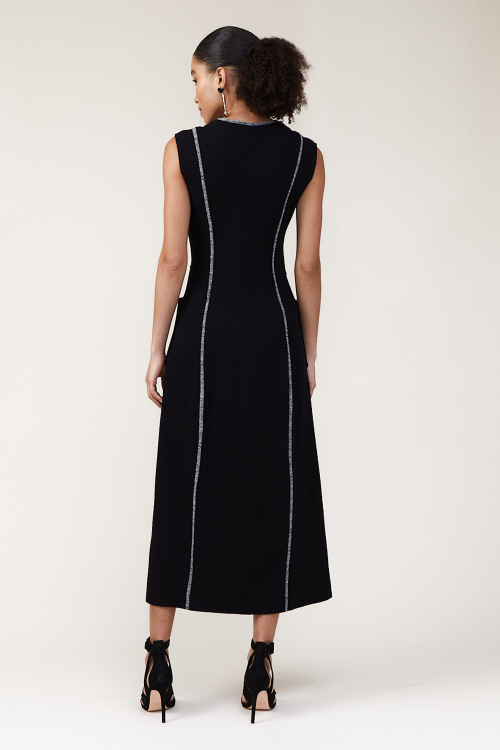 Fit — Vestido Bouclê Mescla Com Vivo