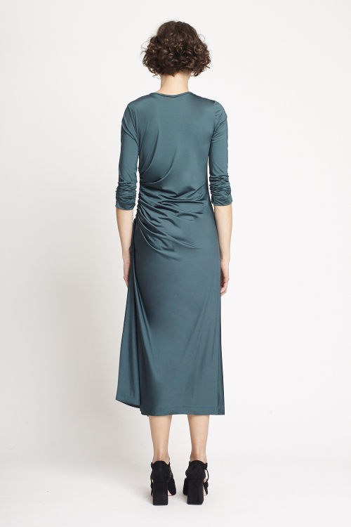 Fit — Vestido New Jersey Drapeado
