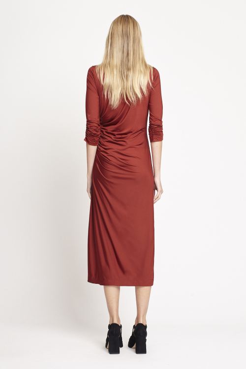 Fit — Vestido New Jersey Drapeado