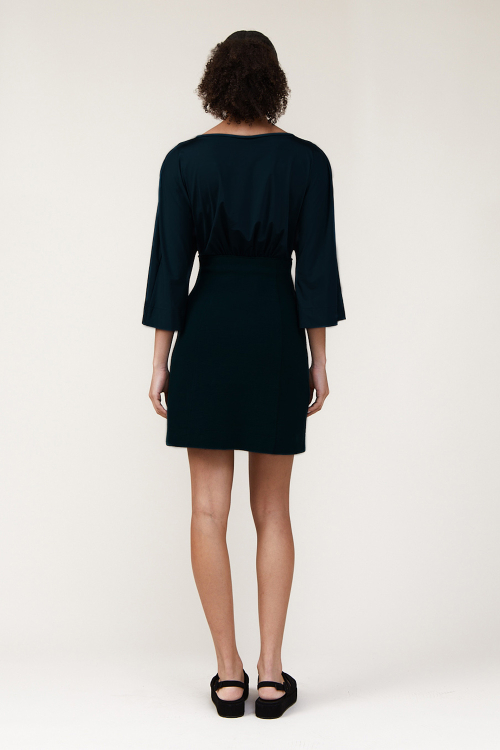 Fit — Vestido Jersey Liso Com Bouclê