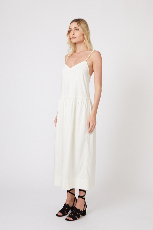 Fit — Vestido Viscose Cintura Deslocada