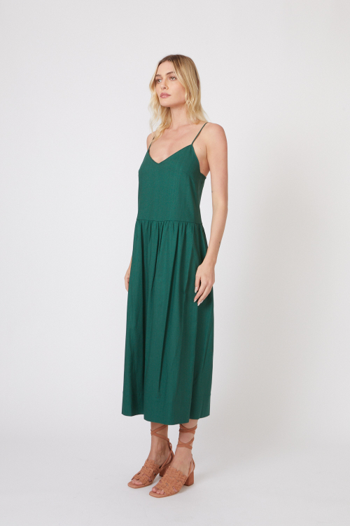Fit — Vestido Viscose Cintura Deslocada