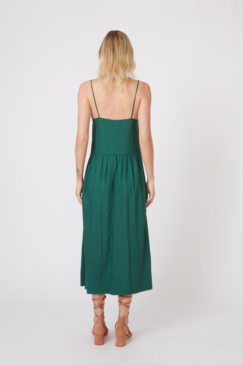 Fit — Vestido Viscose Cintura Deslocada