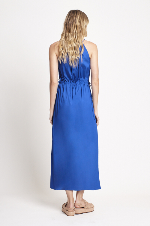 Fit — Vestido Tricoline Amarração Cintura