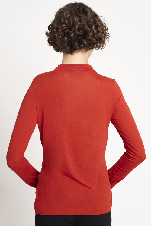 Fit — Blusa Malha Tricô Gola Alta
