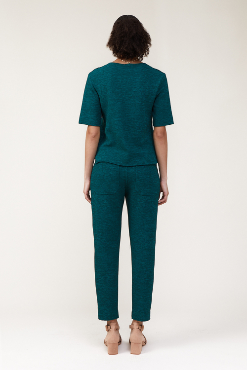 Fit — Calça Bouclê Mescla Bolsos