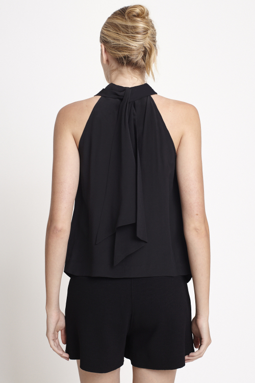 Fit — Blusa Seda Gola Laço