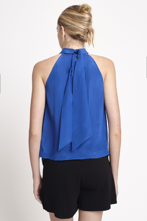 Fit — Blusa Seda Gola Laço