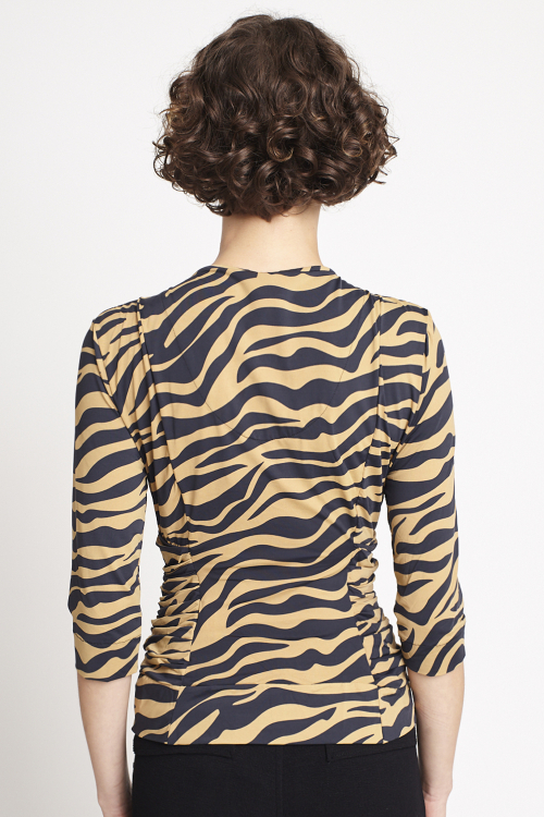 Fit — Blusa Jersey Zebra Drapeada