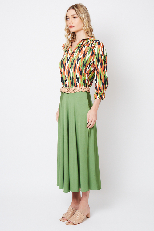 Fit — Blusa Jersey Estampa Batik Com Manga