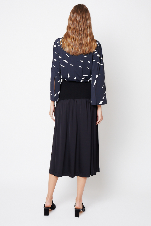 Fit — Blusa Jersey Estampa Luzes Abertura Na Manga