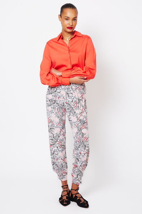 Fit — Blusa Tricoline Lastex No Ombro