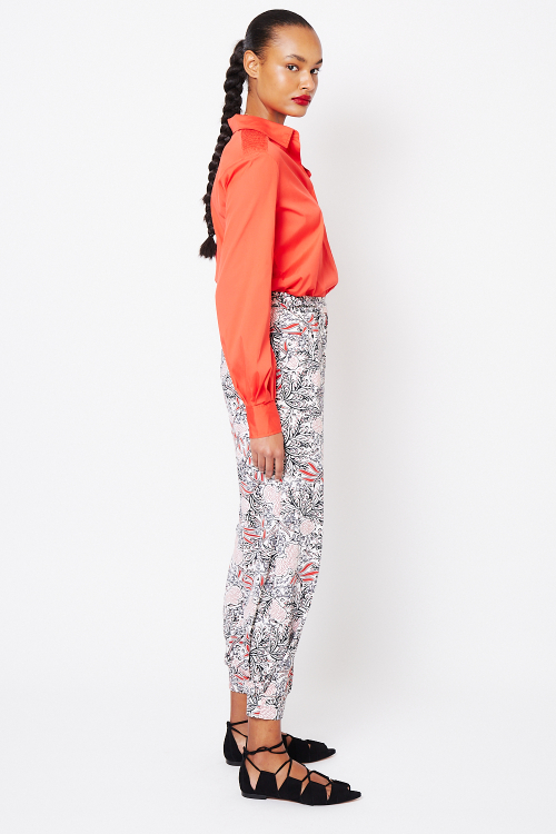 Fit — Blusa Tricoline Lastex No Ombro