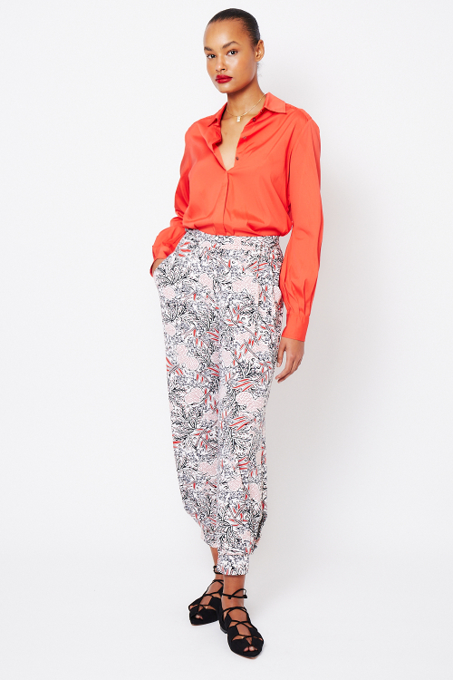 Fit — Blusa Tricoline Lastex No Ombro