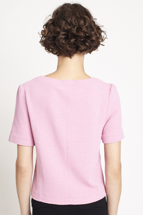 Fit — Blusa Bouclê Decote V