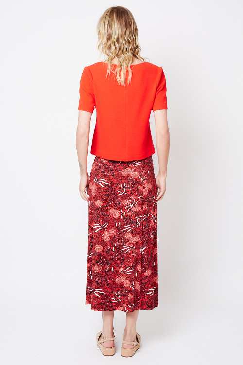 Fit — Saia Jersey Estampa Renda