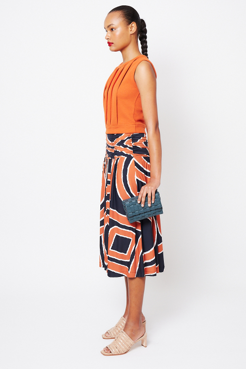 Fit — Saia Jersey Estampa Gipsy Franzido